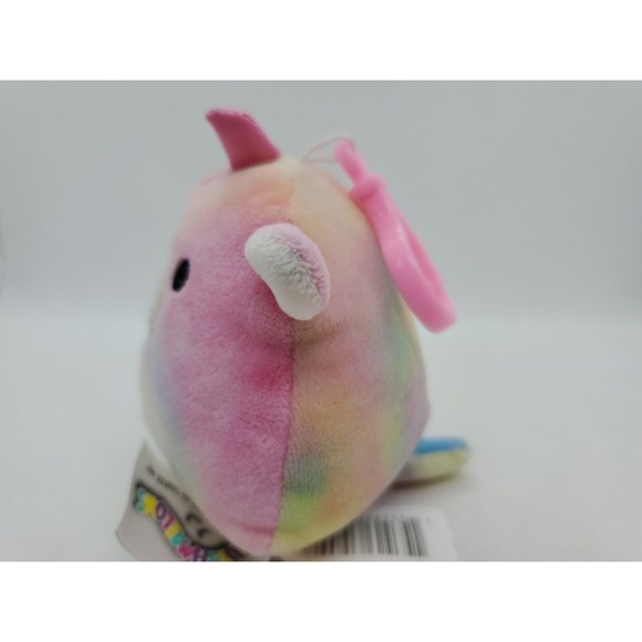 Kellytoy Squishmallow Clip On Keychain Backpack Esmeralda 2019 Unicorn - Picture 8 of 8